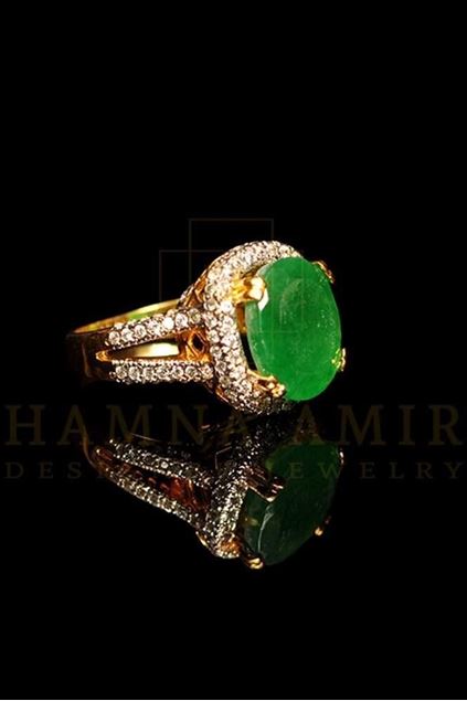 Picture of Emerald Zircon Ring (A)