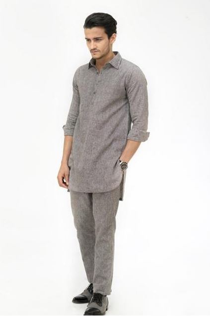 Picture of Grey Linen Pants