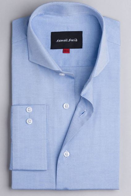 Picture of Blue Textured Business Formal Shirt