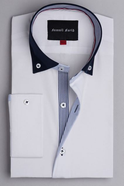 Picture of White - Stripe Detailed Shirt