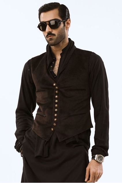 Picture of Brown Suede Waistcoat