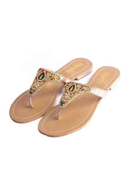 Picture of Fancy Chappal  010055 - Golden