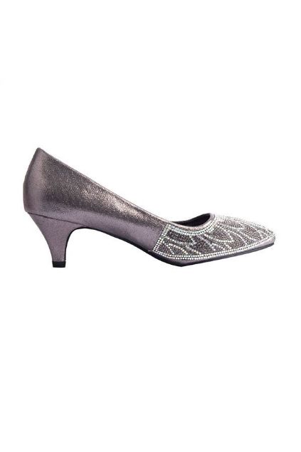 Picture of Fancy Court Shoes. 085254 - Grey