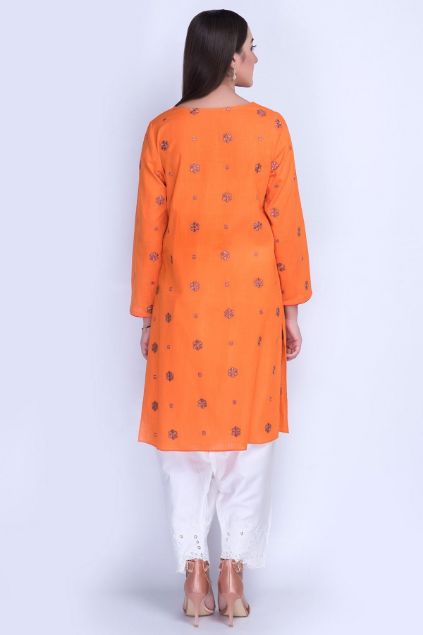 Picture of Orange Embroidered Shirt