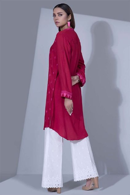 Picture of Red Embroidered Kurta
