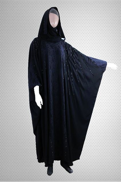 Picture of Best Stone And Patched Work Flairy Designer Abaya Jilbab-RC-760