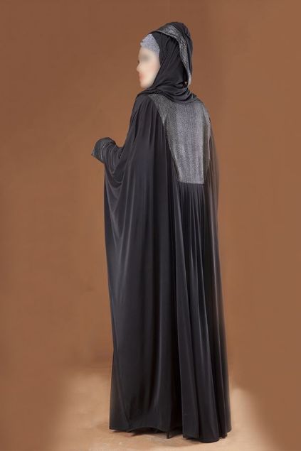 Picture of Black Flairy Style Designer Abaya For Women JILBAB-RC-873