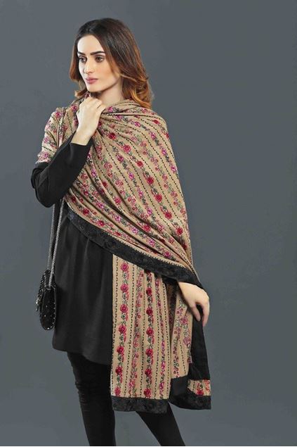 Picture of Brown Pashmina Shawl