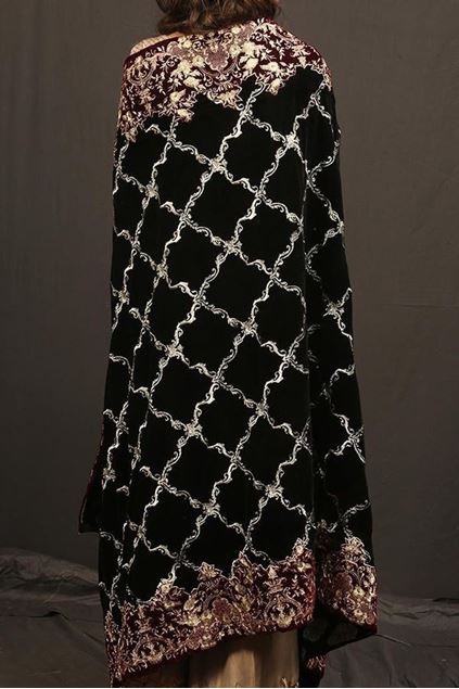 Picture of Royal Black & Silver Shawl