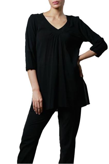 Picture of Black Tunic With 3/4 Sleeves
