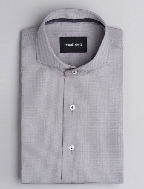 Picture of Grey Square Weaved Spread Shirt