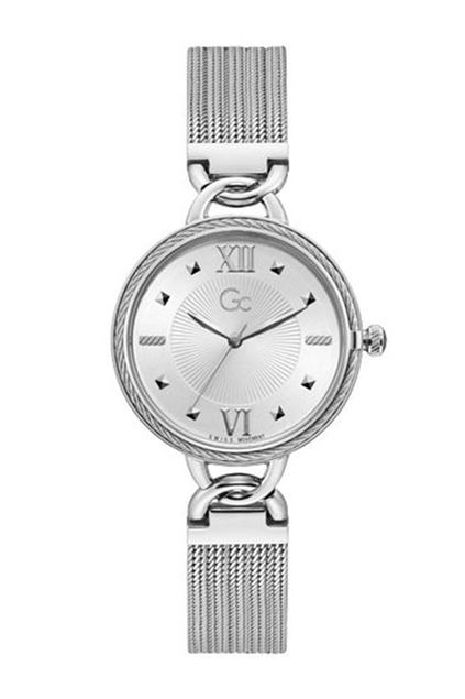 Picture of Gc Womens Silver Mesh Bracelet Watch