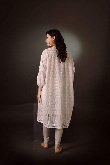 Picture of Poncho Style Kameez with Embroidery