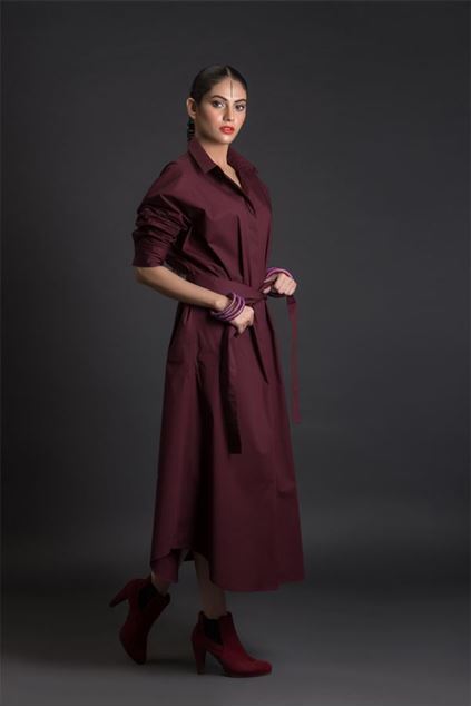 Picture of Dolmen Sleeved Shirt Dress