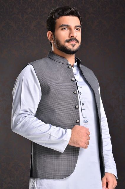 Picture of Waistcoat WWC-8004 Grey