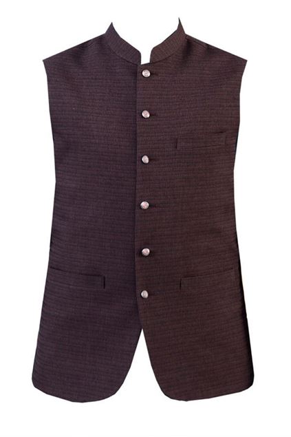 Picture of Waistcoat WWC-8004 Brown