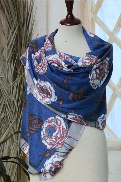 Picture of Shawl IHC-R-01-30 Blue