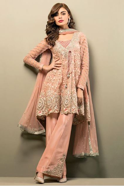 Picture of Salmon Pink Angrakha