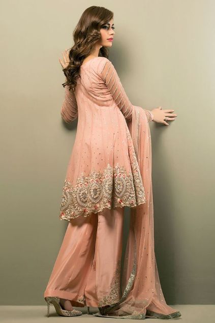 Picture of Salmon Pink Angrakha