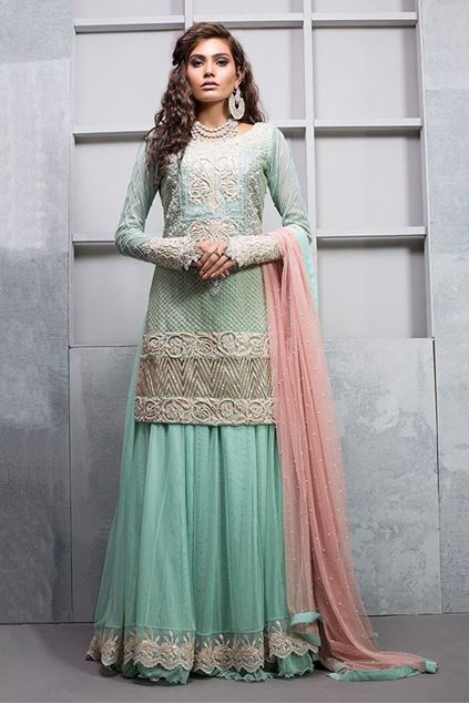 Picture of Mint Shirt With Sharara