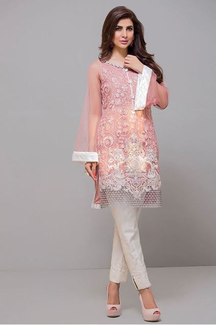 Picture of Salmon Pink and Ivory Shirt