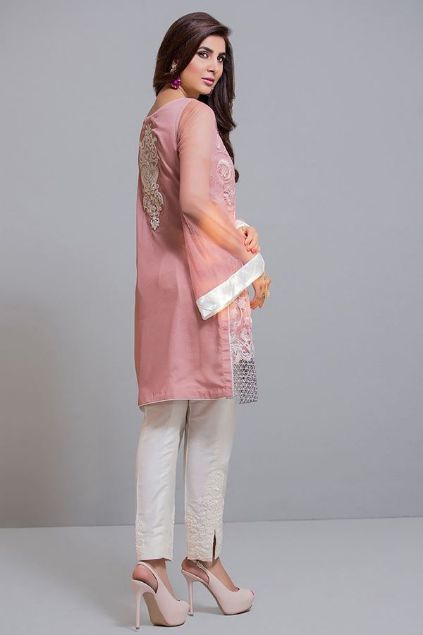 Picture of Salmon Pink and Ivory Shirt