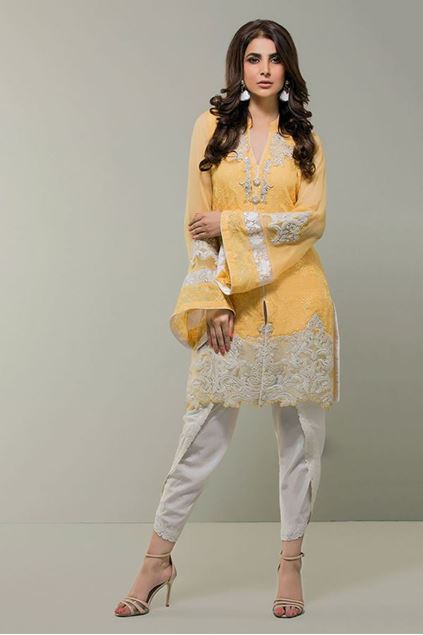 Picture of Mango Yellow Front Open Shirt