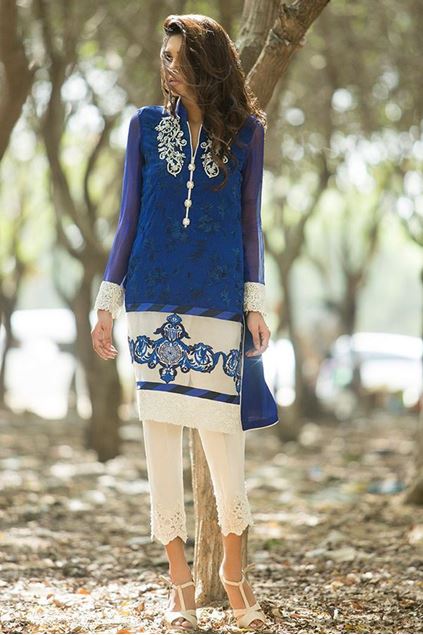 Picture of Cobalt Blue And Ivory Shirt