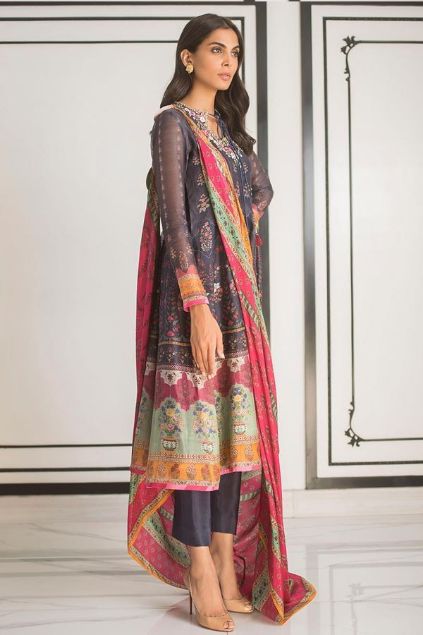 Picture of Printed Cotton Net Peshwas