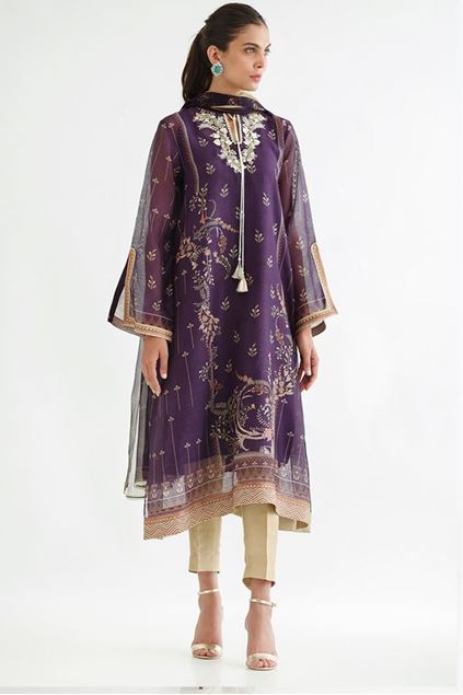 Picture of Printed Cotton Net Shirt Dupatta