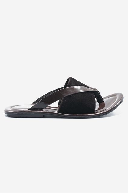 Footprint - Brown Casual Leather Slippers