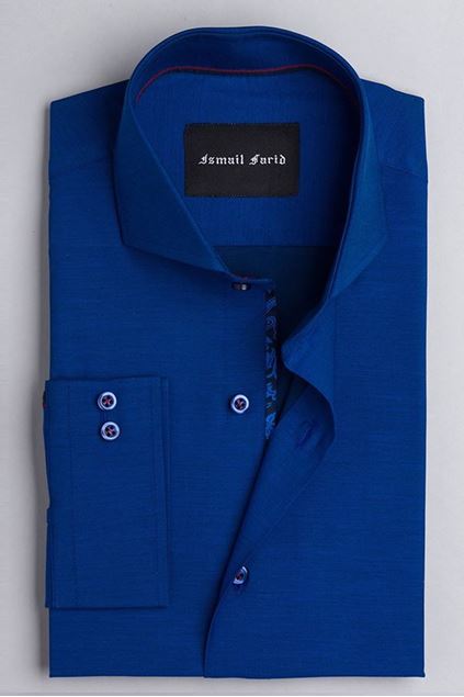 Picture of Rich Blue Spread Collar Shirt
