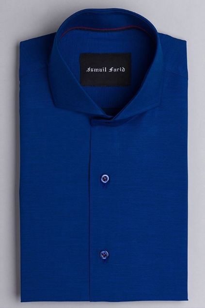 Picture of Rich Blue Spread Collar Shirt