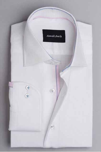 Picture of White Premium Cotton- Classic Collar Shirt