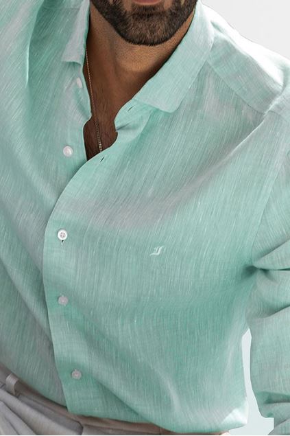 Picture of Mint Green Linen Shirt