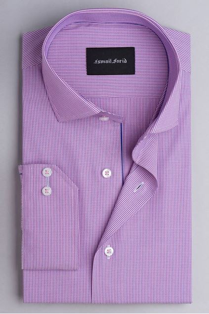 Picture of Pink Dress Shirt -Floral Detailed