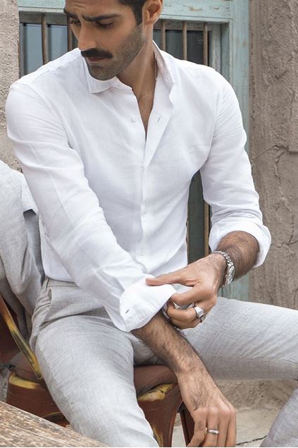 Picture of White Linen Shirt