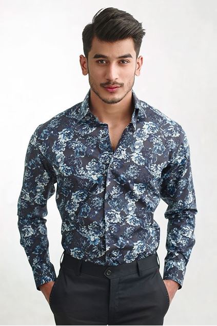 Picture of Dark Navy Floral Shirt