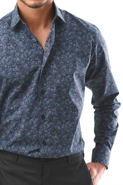 Picture of Navy Blue Floral Shirt