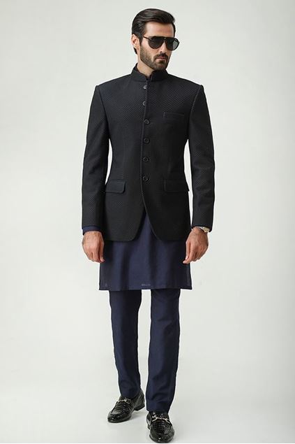 Picture of Mid Night Blue Prince Coat - Limited Edition