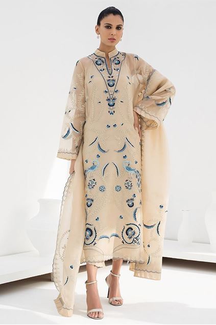 Picture of Embroidered Organza Long Kurta