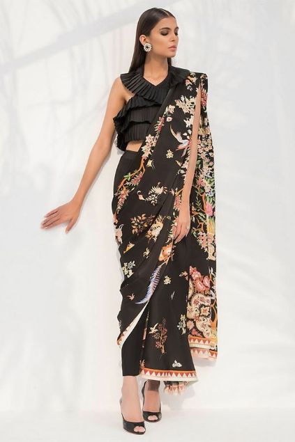 Picture of Digitally Printed Charmeuse Saree