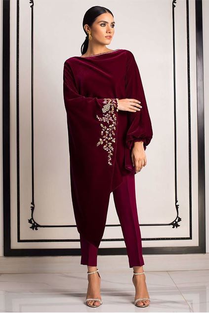 Picture of Velvet Embellished Tunic