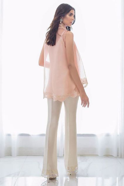 Picture of Embroidered Draped Organza Jacket