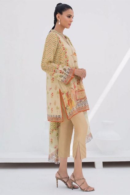 Picture of Printed kurta with  dupatta