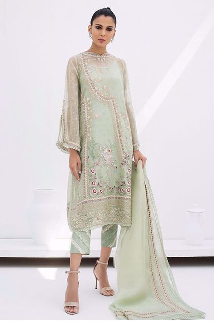 Picture of Embroidered Organza Kurta